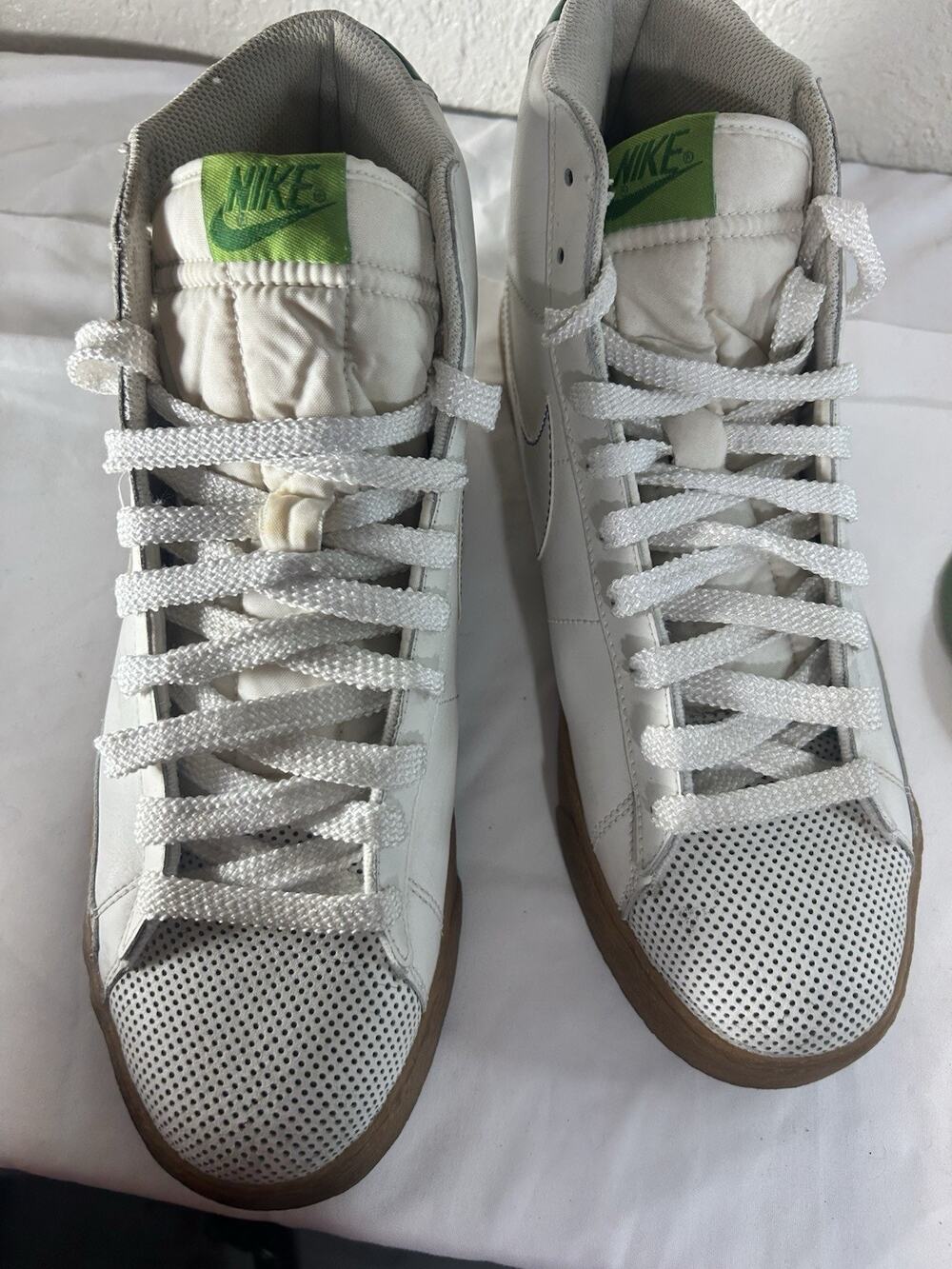 Nike Blazer High White Gum Yellow Pine Green 316664-111 men's size 12